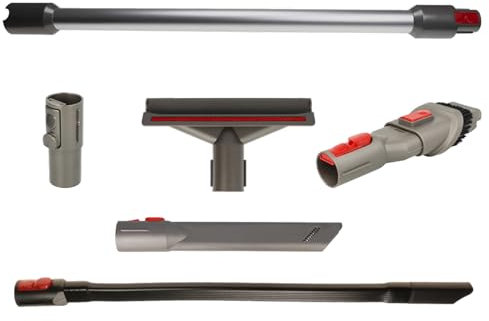 vhbw 6-TLG. Zubehör-Set kompatibel mit Dyson V8 Absolute, Absolute Extra, Absolute +, Absolute Pro, Animal + Staubsauger Grau