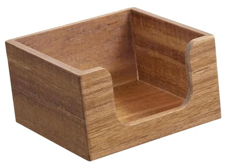 perfeclan Organiseur de Bureau en Bois, Porte-notes autocollant, Organiseur de Bureau Compact Multifonction, Distributeur de Mouchoirs, pour Bureau Domicile et Entreprise