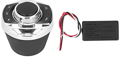 Bediffer Trådlös Ratt Fjärrkontroll Knapp Koppform för Bekväm Bluetooth Svara/Lägg på Enkel Installation Multimedia Volymjustering ABS Svart Silver Säker Körning för Bilstereo Video Navigationssystem