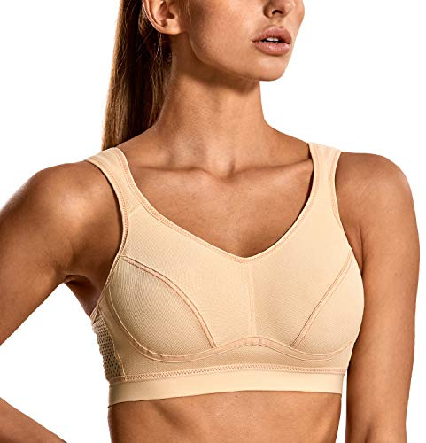 SYROKAN Reggiseno Sportivo Donna Senza Ferretto | Taglie Forti, Supporto, Elastico, Controllo, Rimbalzo