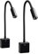SEBSON LED Steckdosenlampe dimmbar schwarz - 2er Set - Leuchte für die Steckdose 4W, Steckerleuchte flexibel neutralweiß 4000K, Leselampe, Nachtlicht