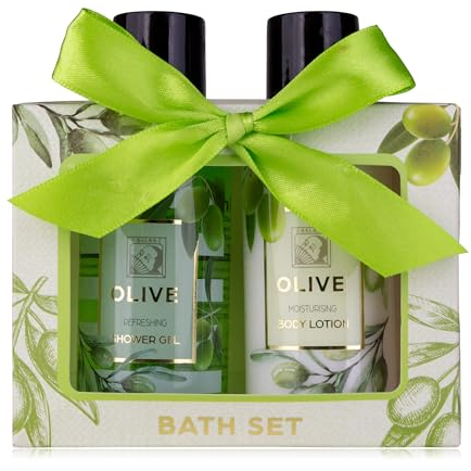 Accentra - Set doccia da donna, in bella confezione regalo, 2 pezzi, con gel doccia e lozione per il corpo, set regalo per compleanno, San Valentino e Natale