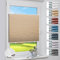 Deswell Plissee Verdunklung Klemmfix Wabenplissee B50 x H120 cm Beige Thermoplissee ohne Bohren Faltrollo für Fenster & Tür, 100% Blickdicht, Sicht- & Schallschutz Wärmehaltung Verdunklungsplissee
