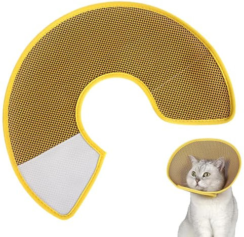 Katt återhämtningshalsband, sluta läcka med justerbara hundkoner | bekväm katt-nackkudde-återställnings-husdjur-kon-e-halsband för katter valpkanin
