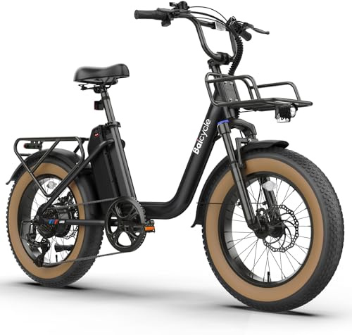 1500W Peak Electric Bike for Adults 20 Fat Tire E Bike 90 Miles Max Range 28 MPH Step-Thru Frame Electric Bicycle Cargo Ebike with 48V Removable Battery 7 Speed Commuter Bikes