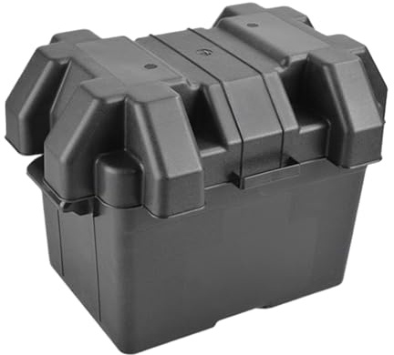 Automotive Power Bricka - robust batterihölje, förstärkt förvaringslåda, multifunktionell energibehållare, robust batteriorganisatör | för solcellsbil