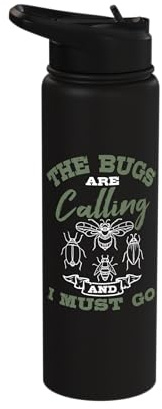 Exterminator Pest Control Eradicator Terminator Practitioner Stainless Steel Insulated Water Bottle