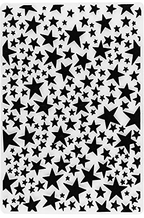 Ideen mit Herz Prägeschablone | 15 cm x 10 cm | passend für gängige Präge- & Stanzmaschinen (Sterne)