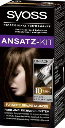 Syoss Ansatz-Kit für mittelbraune Nuancen Haarfarbe professional Performance 22 ml 1-er pack