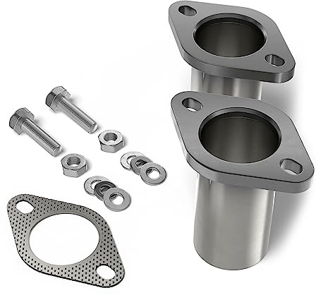 Universell reparation flänsuppsättning VZ avgassystem från Ø 45 50 55 60 mm avgasfläns. Set av massivt stål inklusive fästmaterial (Ø 60 mm) F.160