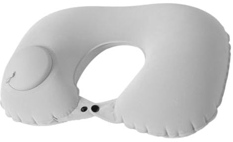 Cuscino gonfiabile da viaggio, cuscino gonfiabile per il collo, a forma di U, cuscino morbido portatile, protezione per il collo per viaggi, aereo, treno, auto