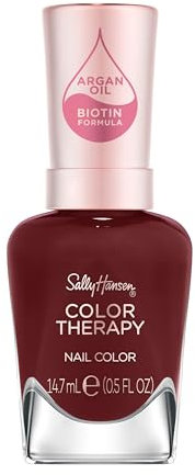 Sally Hansen Color Therapy Smalto Unghie, 376 Pause And Reset, Colora, Rinforza, Cura, 14.7ml