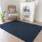 Evitany Wohnzimmerteppich, Weicher Kurzflor Teppiche, Waschbare Teppich Schlafzimmer, rutschfeste Tepich Kinderzimmer, Große Lounge Teppiche für Küche,Tepich Quadratisch (Marineblau/120x160cm)