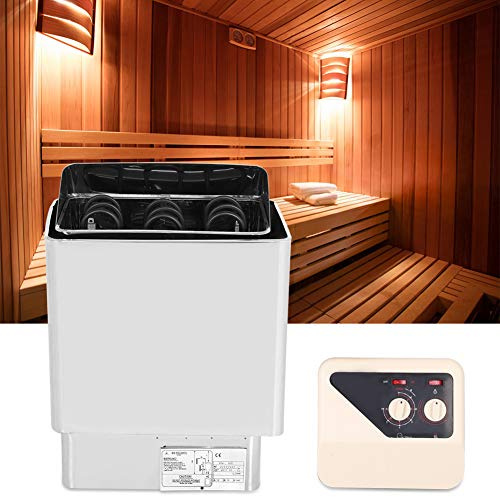 JYXYXSCP Home Sauna,3.6kw Sauna Oven 220v Spa Saunaset Stainless Steel Drying Steam Bath Sauna Stove Stove with External Control Temperature 32-210 ℉