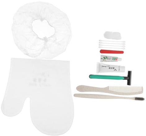 ARTSEWPLY Kit D'hygiène Hôtelier Jetable Portable en Abs Brosse à Dents Souple, Design Léger, pour Voyage ou Déplacement Professionnel, Assortiment de Couleurs Couleur Aléatoire