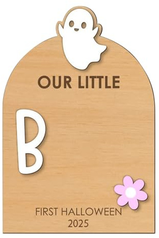 Kit di impronta del piede per bambino - arte di impronta del piede in legno per bambino Halloween | cuscinetto di impronte a mano regalo genitori nascita Natale