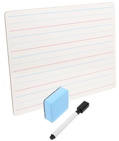 FIXOSHEE Pizarra Blanca Portátil De Doble Cara Pequeña De Borrado Seco Pizarra De Borrado Seco Portátil Para Estudiantes Profesores y Oficinas Para Tomar Notas Planificar y Presentar Con