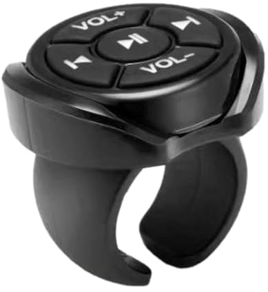 Mando a distancia de música para coche, botón multimedia para volante, controlador multimedia inalámbrico, Bluetooth, compatible con Android, compatible con iOS, para coche, motocicleta, bicicleta