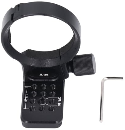 Collier de Trépied pour Objectif, Support en Aluminium, Diamètre 61mm - Stabilité Améliorée, Compatible, Installation Facile pour Photographie