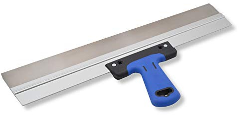 DEWEPRO® Spatola per Superfici e Facciate per Lisciatura - Spatola in Acciaio Inox con Supporto in Alluminio e Impugnatura Morbida a 2 Componenti - Dimensioni: 500x50 mm