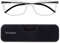 ThinOptics Connect Ultra-Thin Reading Glasses 1.50 Clear Frames - Magnetic Case Attaches to Phone - +1.5 Strength Rectangular Readers - Unisex for Men & Woman