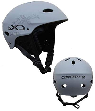Concept X Helm Kiten Surfen Wakeboard Kajak GRAU (XL)