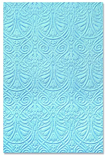 Sizzix 3-D texturerade intryck präglingsmapp barock, 664529, flerfärgad, en storlek