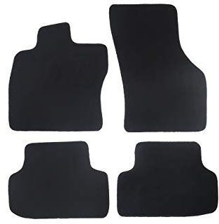 Fußmatten passend für Mini Clubman Typ R55 (Baujahr 2007-2014), Hit schwarz | 4-TLG | Umrandung schwarz