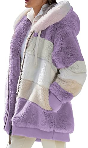 Abrigo Pelo Mujer Chaqueta Polar Mujer Invierno Abrigo Borrego Cazadora Teddy Mujer Fleece Jacket Women Chaqueta Borreguito Felpa Mujer Abrigos Polares Peluche Peludo Chaquetas Peludas Mujer 5XL