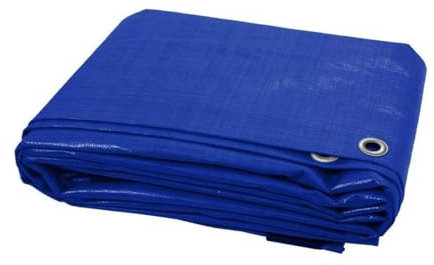 Blue Heavy Duty Tarpaulin Waterproof Cover Tarp Ground Camping Sheet Tent (3x3m)