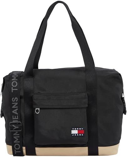 Tommy Jeans Herren Duffle Bag Tasche Daily Weekender, Schwarz (Black), Einheitsgröße