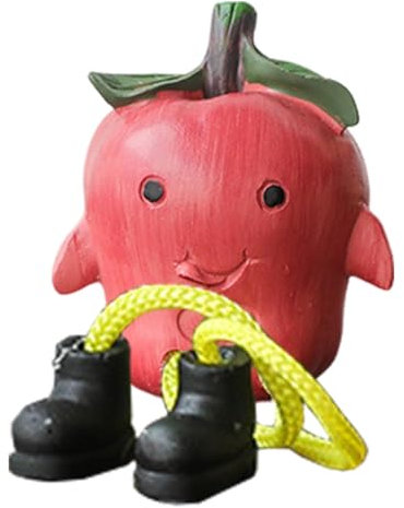 Sitting Dolls with Long Legs, Long Leg Dangling Doll Sculptures in Fruit Shape, Home Ornament, Shelf Decoration, Collectible, Creative Accent for Living Room & Bedroom