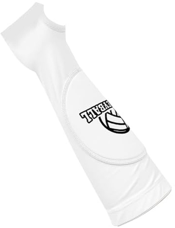 F Fityle Gants de bras de volley-ball, 2 pièces, Support de poignet de basket-ball, manchettes de volley-ball, protège-bras de Sport pour cyclisme pour adultes, blanc