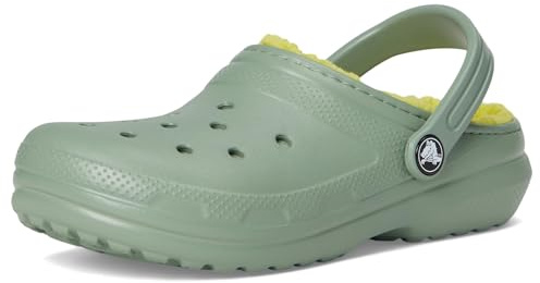 Crocs Unisex Kinder Classic Lined Clog K Clog, Moss, 36/37 EU