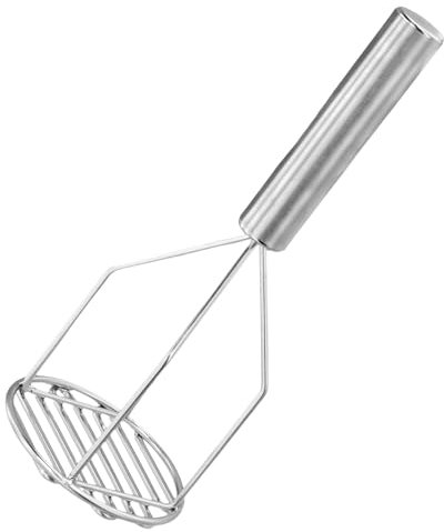 Schiacciapatate, Schiacciapatate Acciaio Inox, Schiacciapatate Professionale, Schiacciapatate Manuale, Adatto per Purè di Patate, Marmellate, Verdure, Alimenti per Bambini