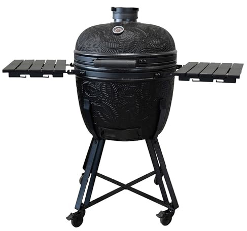 Barbecook Barbacoa Kamado Kamal 2.0 Grill, ahumar, Vapor, Asar, Extra Grande, Negro, 138x84x123cm