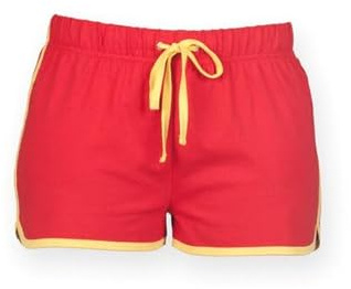 Women's Cotton Shorts – Slim Fit Adjustable Drawstring Sporty Style Workout Yoga Cycling Short