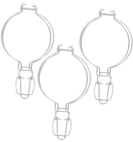 IWOWHERO 3 Piezas Clips para Sellado de Tarros Abrazaderas de Alambre Inoxidable para Frascos de Boca Ancha Accesorios de Cierre y Sellado para Contenedores de Almacenamiento