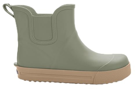 3Kamido GoEasy gummistövlar för barn – Chelsea Boots, barfotaskor, korta barngummistövlar, bekväma och fashionabla, med reflekterande ränder, antibakteriell innersula och halkfri sula