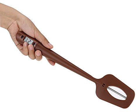 Spatule à Chocolat Spatule Thermomètre de Cuisson à Viande Sauce ou Chocolat, Ustensiles de Cuisine Thermomètre spécialisé Gamme de température 32 ℃ ~ 320℃