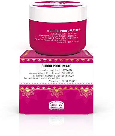 Helan, G Oud, Crema Corpo Idratante, Protettiva e Setificante Effetto Velluto, Burro con Olio di Argan e Vitamina E - Crema Corpo Profumata Ricca, non Unge, per Pelle Morbida, 200 ml - Made in Italy