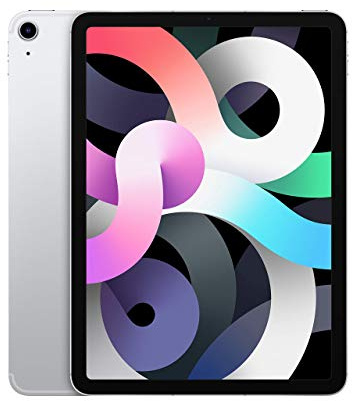 2020 Apple iPad Air (10,9-pollici, Wi-Fi + Cellulare, 64GB) Argento (Ricondizionato)