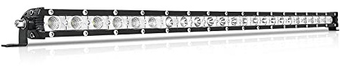 RIGIDON Barra LED 120W 63 cm Barras de Luz de Trabajo lámparas de conducción Faro Led 12V 24V, Impermeable Focos Led para Offroad Camión Tractor Coche 4x4 SUV Barco, 6000K Led antiniebla