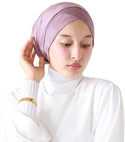 Lamis Hijab - Turbante para mujer musulmana velada TU-5, Lila., Talla única