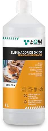 EQM - ECO-804 - Eliminatore di Ruggine Professionale - 1L - Rimuove completamente la ruggine - Ripristina il colore originale del metallo - Effetto immediato