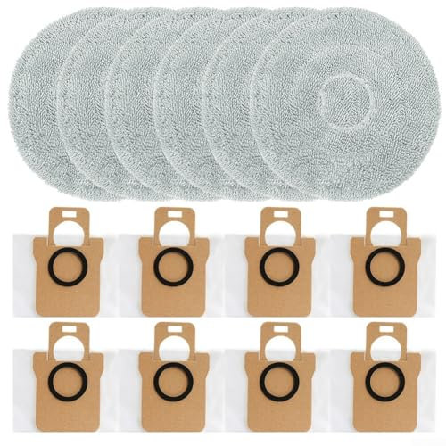 Un juego de accesorios indispensable para escoba con flecos + 8 bolsas de polvo para JONR para modelo P20 Pro