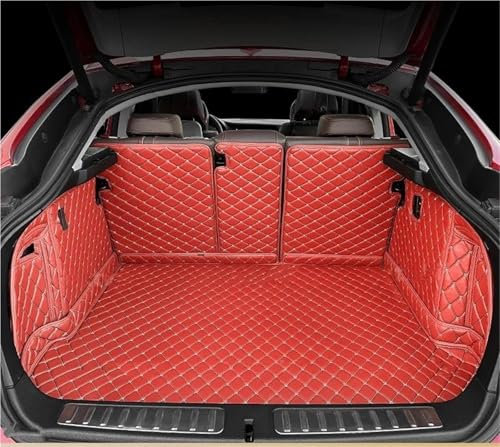 DZSQOMHGD Tappetini Bagagliaio per BMW Serie 3 2020-2024 Copertura Completa Bagagliaio Copertura Bagagliaio Dell'auto Rivestimento Vano di Carico Accessori Interni Tappetino Bagagliaio Auto(Rosso)