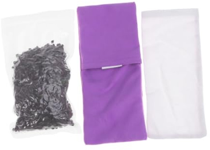 HOOWIFFY Cuscino per Occhi Yoga Porpora Lavanda Naturale, Leggero e Confortevole per Riposo Oculare a Casa in Viaggio