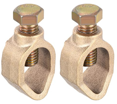 sourcing map Lot de 2 colliers de serrage pour tige de terre 1,6 cm Connecteur de fil Idéal pour la gamme de tuyaux