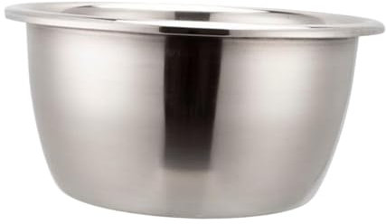 Fenteer Cuenco de Acero Inoxidable para Hornear, Cuenco Grueso para almacenar y espolvorear, Cuencos para Preparar, Frutas, Frijoles y Granos, 50CM